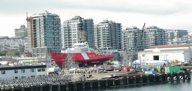Towers
under construction