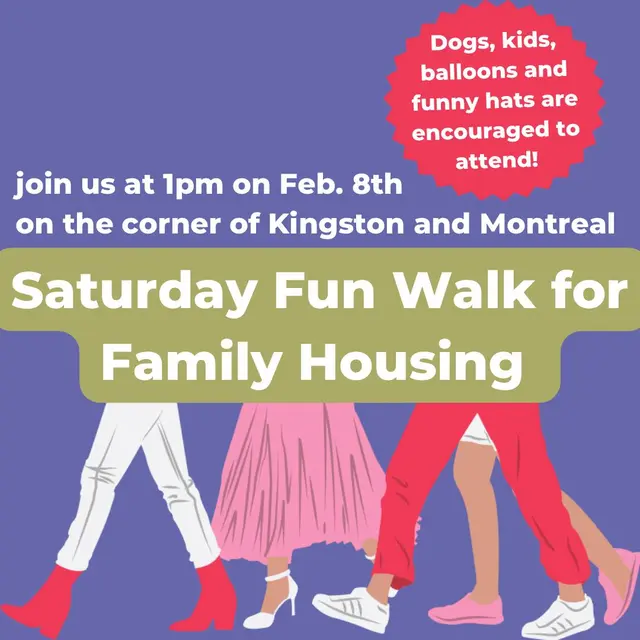 Poster for the protest walk