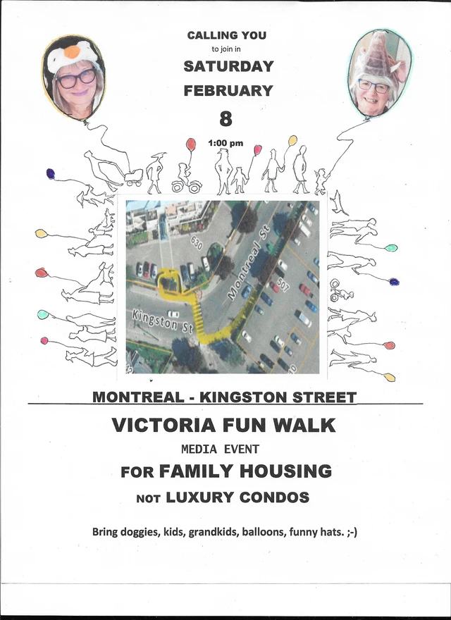 Poster for the protest walk