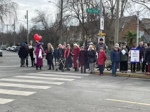 Picture from the protest walk