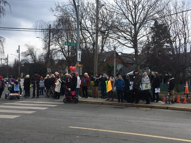 Picture from the protest walk