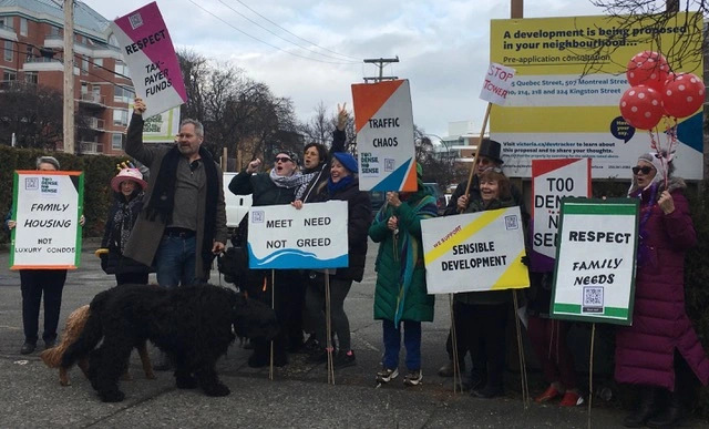 Picture from the protest walk