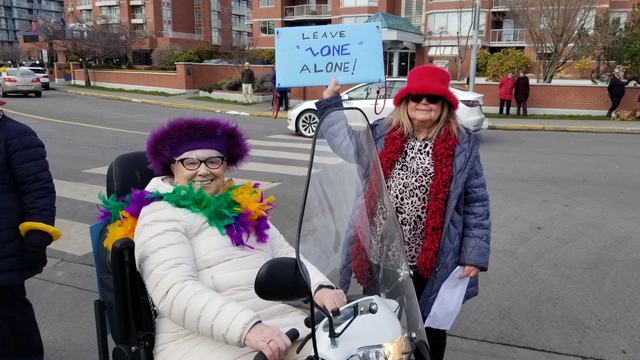 Picture from the protest walk