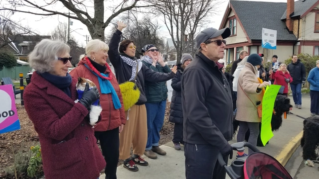 Picture from the protest walk