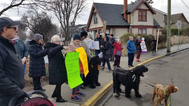 Picture from the protest walk