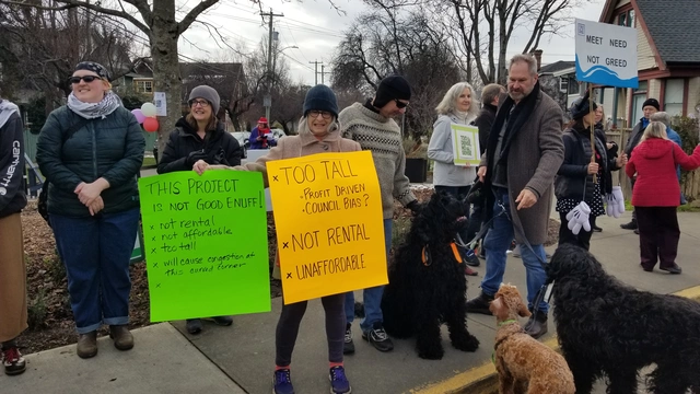 Picture from the protest walk
