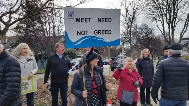 Picture from the protest walk